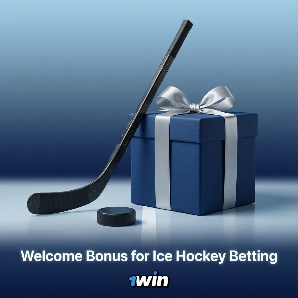 Welcome bonus offer for new users placing ice hockey bets on pre-match and live betting markets